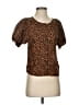 Madewell 100% Cotton Brown Short Sleeve Top Size XXS - photo 1