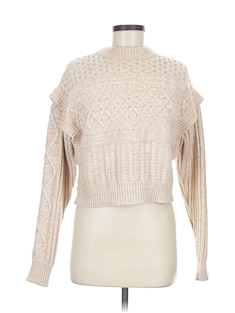 Pre-owned Minkpink Pullover Sweater In Brown