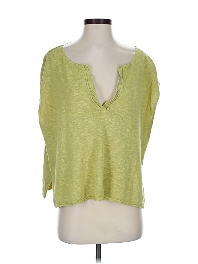 Pre-owned Fp Beach Cardigan Sweater In Green