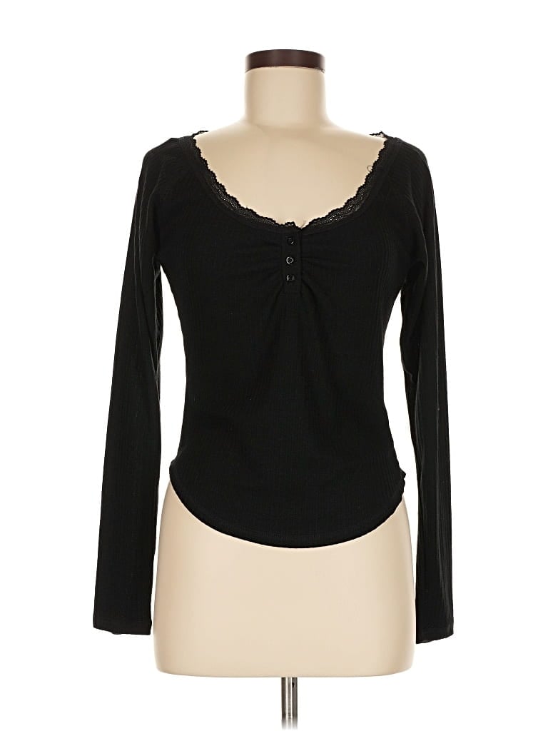 Pre-owned Heart & Hips Long Sleeve T-shirt In Black