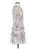 1.State 100% Polyester Paisley Gray Cocktail Dress Size 4 - photo 4