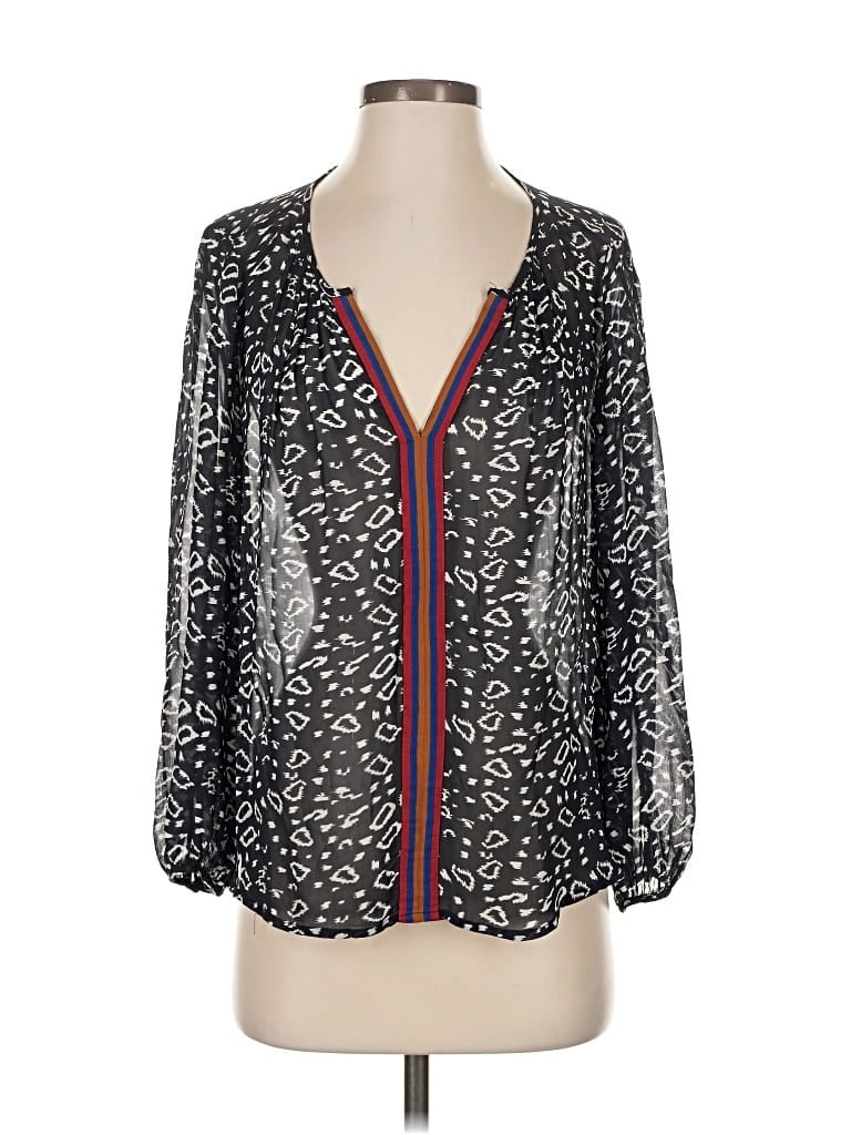 Pre-owned Velvet By Graham & Spencer 3/4 Sleeve Blouse In Blue