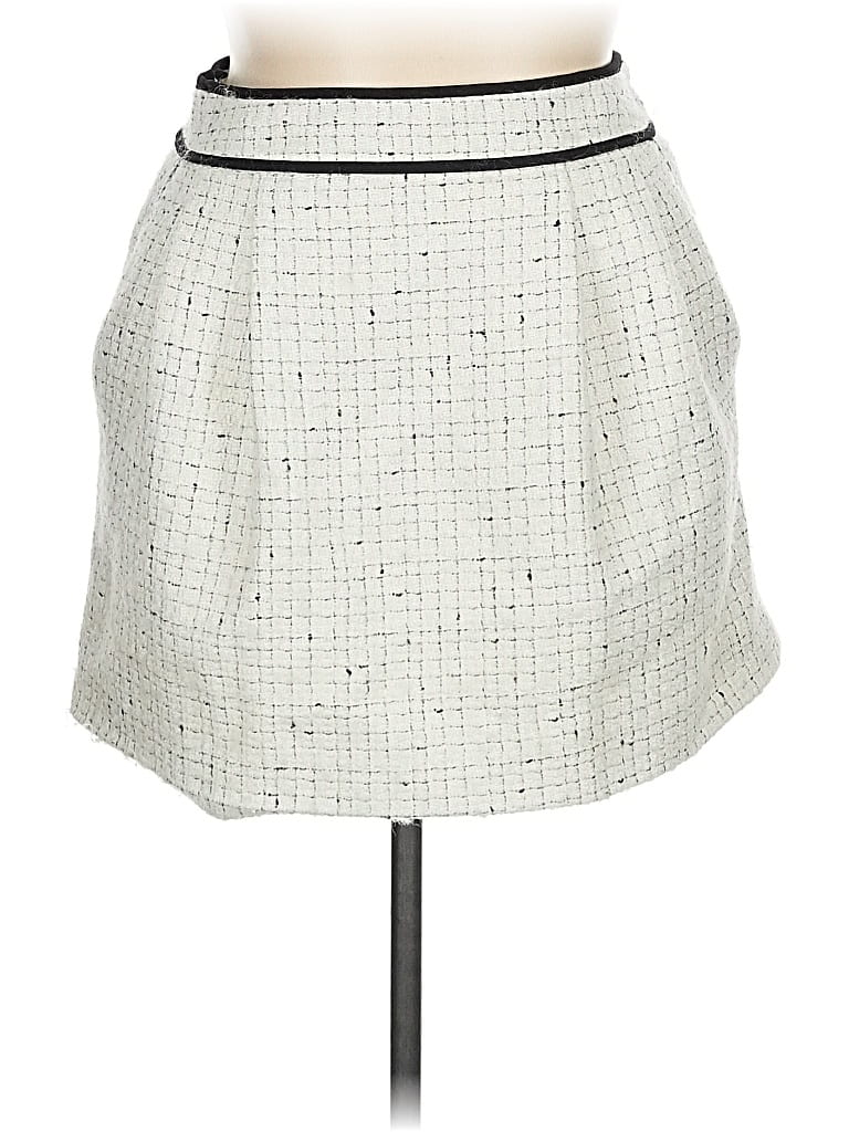 Pre-owned Cider Formal Skirt In White
