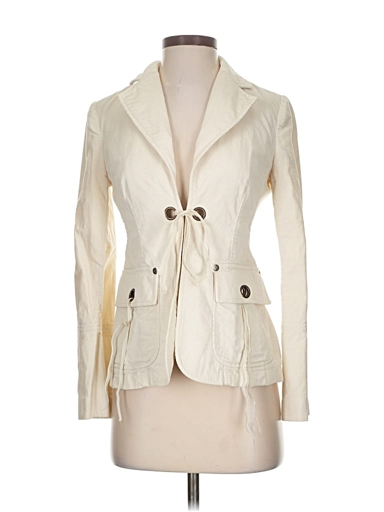 Pre-owned Banana Republic Blazer Jacket In White