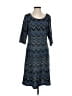 Sharagano Chevron-herringbone Blue Gray Casual Dress Size XSEstimated - photo 1