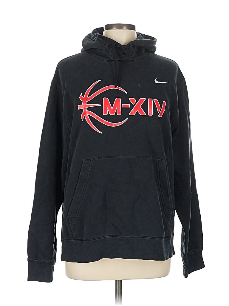 Pre-owned Nike Pullover Hoodie In Black
