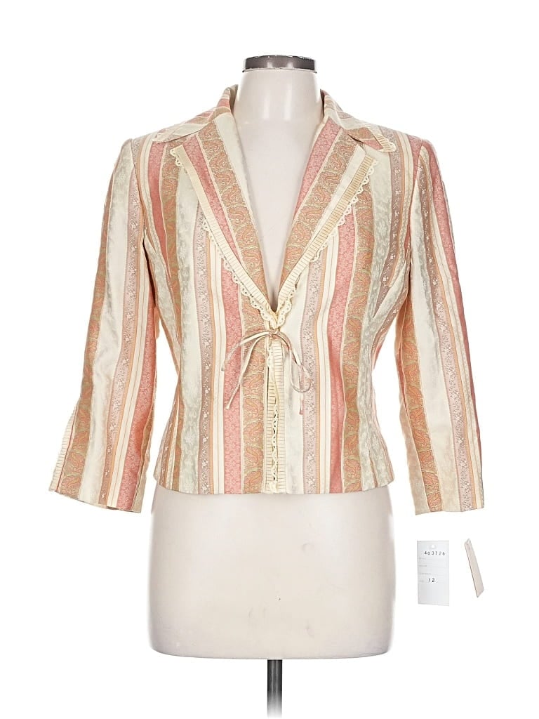 Pre-owned Alberto Makali Blazer Jacket In Gold