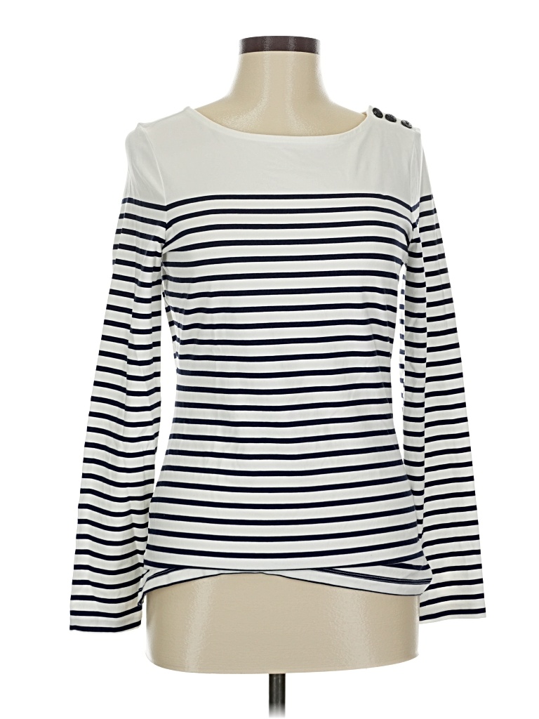 Pre-owned Brooks Brothers Long Sleeve T-shirt In White