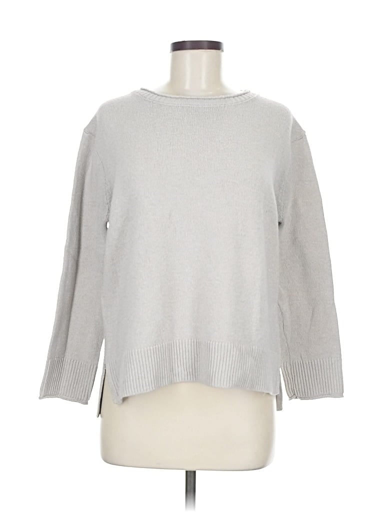 Pre-owned Ella Moss Pullover Sweater In Gray