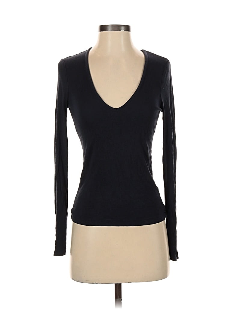 Pre-owned Marine Layer Long Sleeve T-shirt In Black