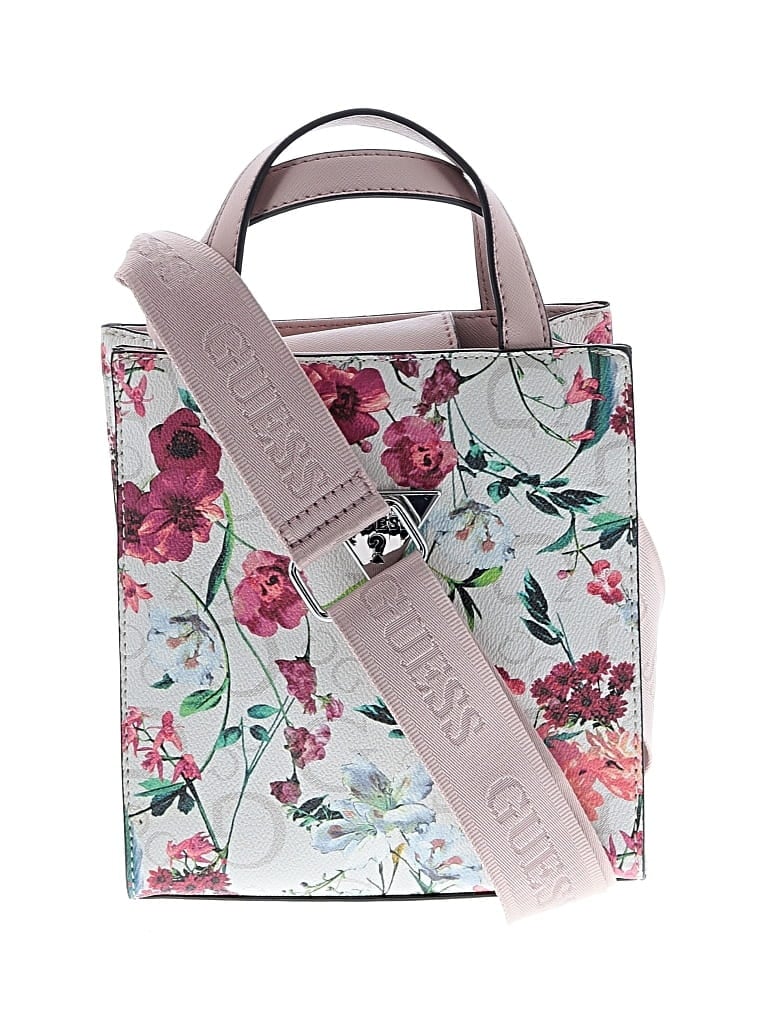 Pre-owned Guess Satchel In Pink