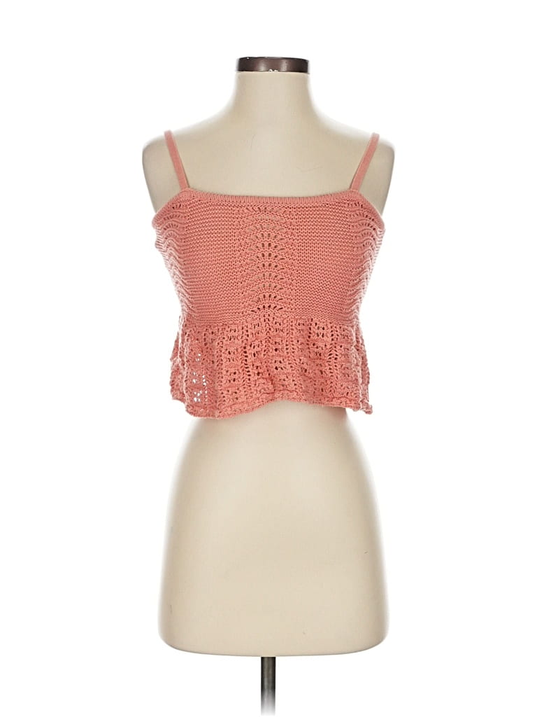 Pre-owned Aéropostale Sleeveless Top Orange Sweetheart Neckline Tops