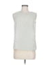 T Tahari 100% Polyester Silver Sleeveless Blouse Size M - photo 1