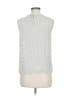 T Tahari 100% Polyester Silver Sleeveless Blouse Size M - photo 2