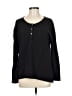 Chaser Black Long Sleeve Henley Size M - photo 1