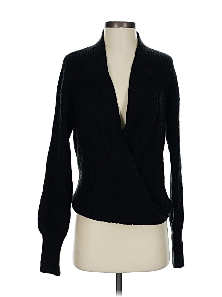 Pre-owned Max Studio Cardigan Sweater In Black