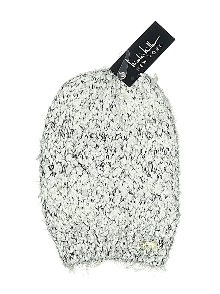 Nicole Miller Beanie Hat In White
