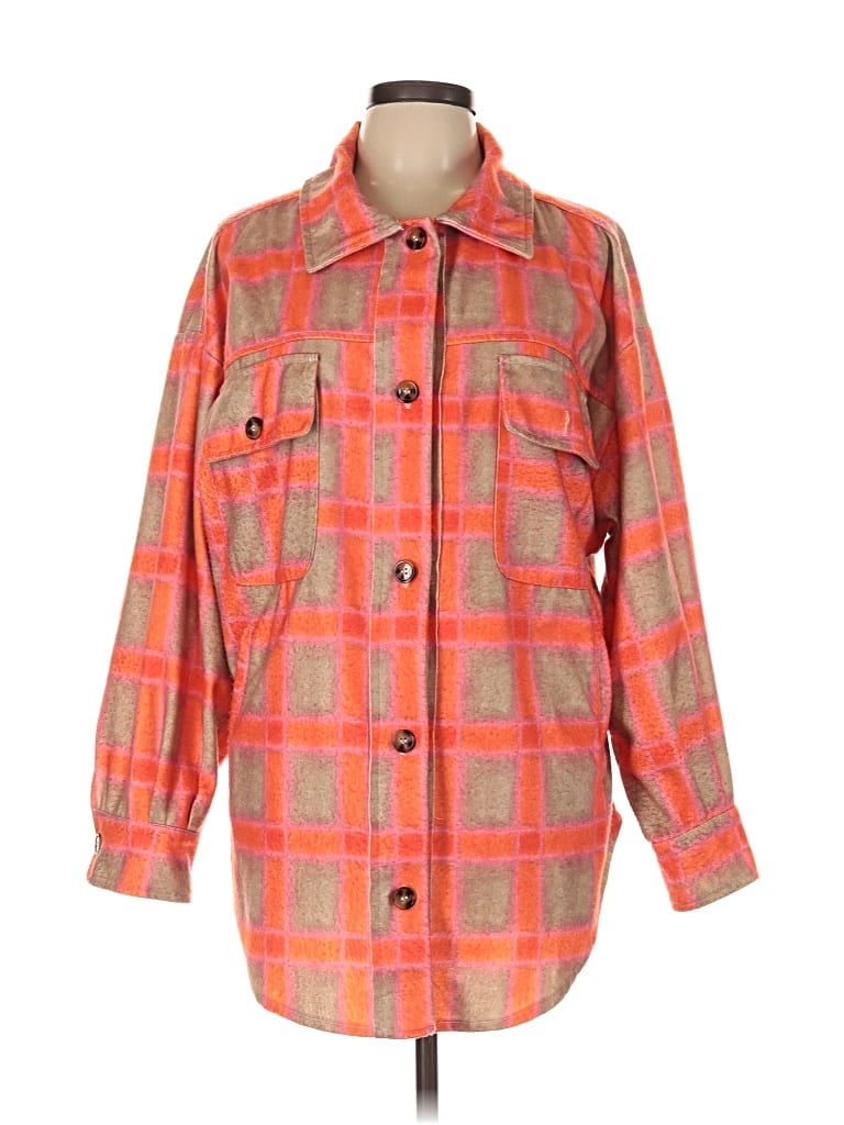 Pre-owned Davi & Dani Coat In Orange