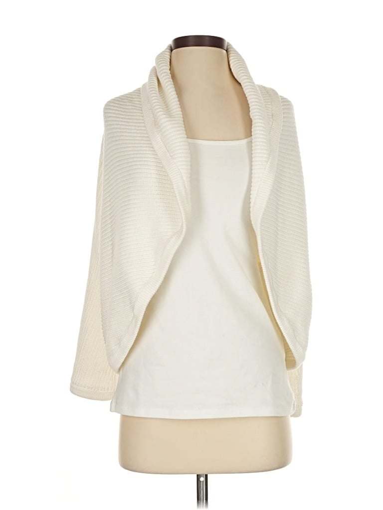 CABI Pre-owned Cardigan Sweater In White
