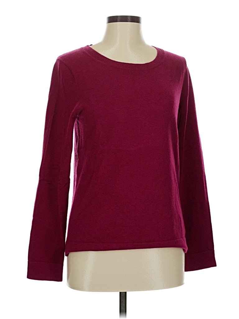 Pre-owned J.crew Factory Store Long Sleeve T-shirt In Burgundy