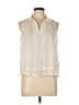 Calvin Klein 100% Silk Ivory Sleeveless Silk Top Size 10 - photo 1