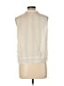 Calvin Klein 100% Silk Ivory Sleeveless Silk Top Size 10 - photo 2