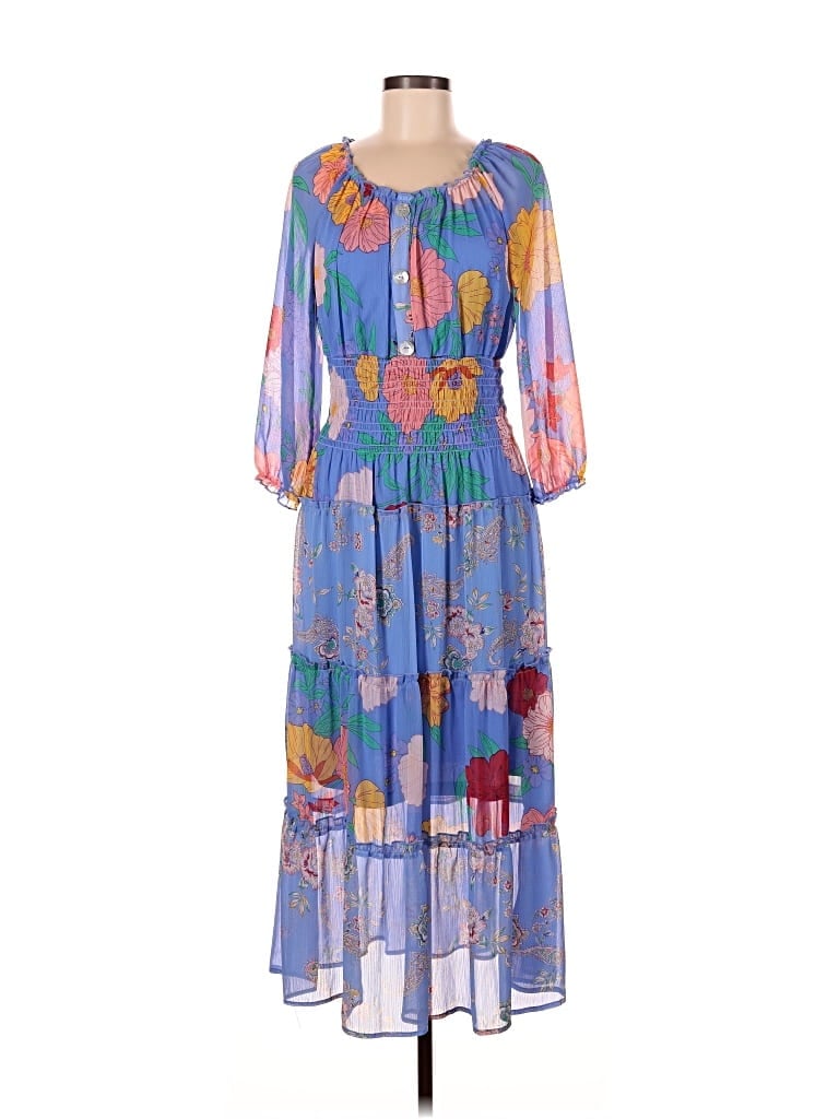 Pre-owned Figueroa & Flower Casual Dress In Blue