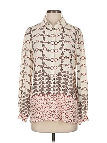 Carlisle Long Sleeve Silk Top (view 1)