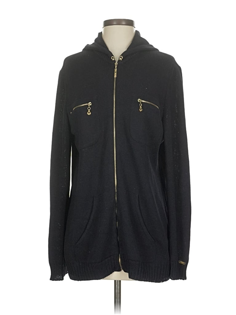 Pre-owned St John Zip Up Hoodie In Black