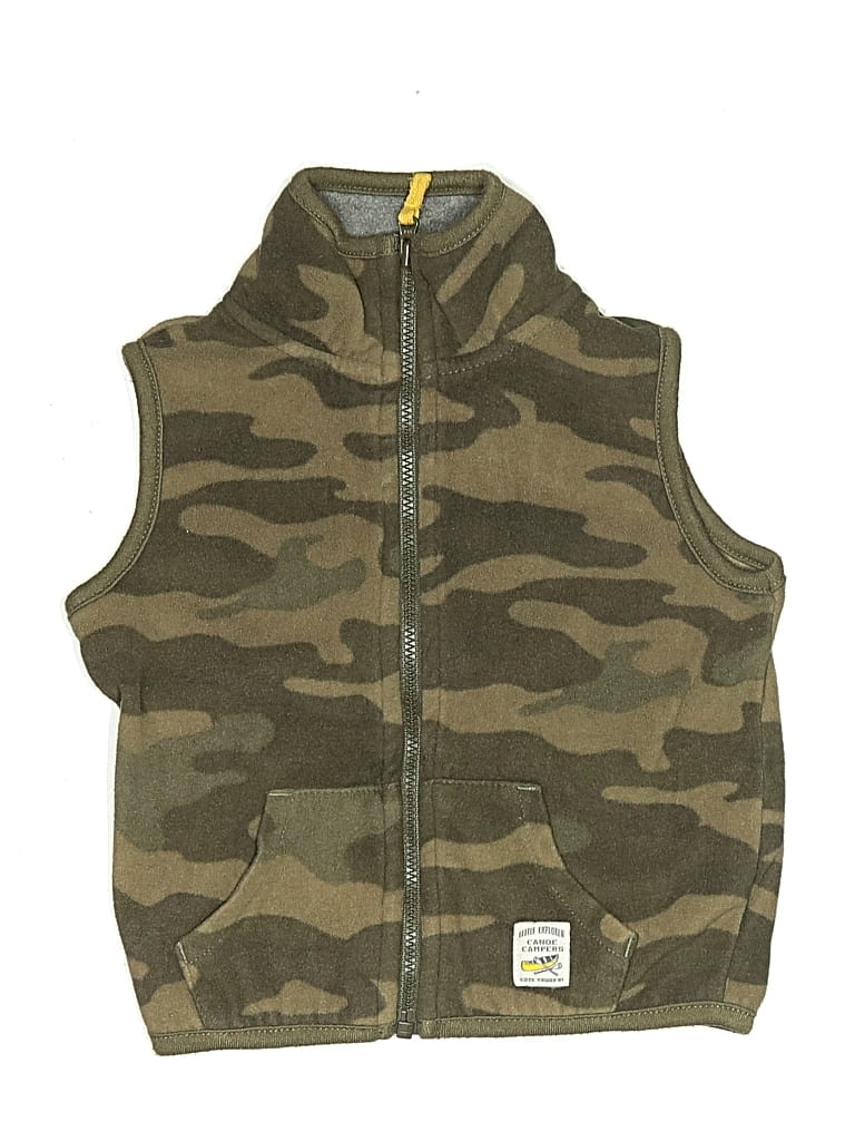 Pre-owned Carter's Kids' Vest In Brown