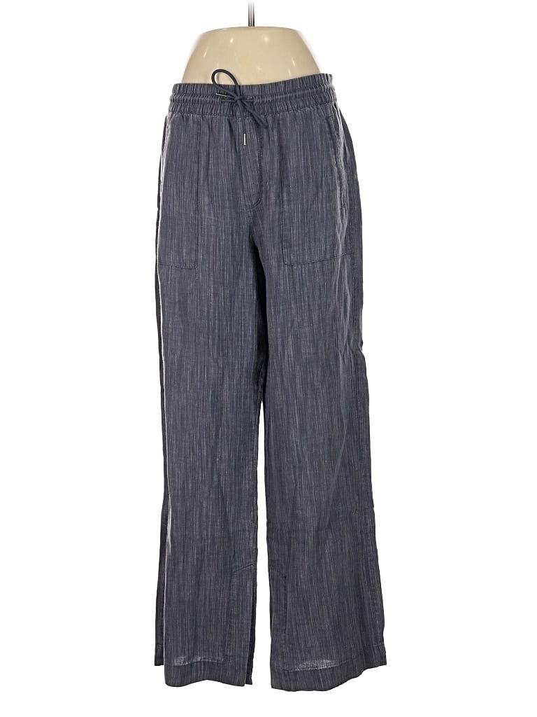 Pre-owned Athleta Linen Pants In Gray