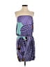 Tibi Graphic Purple Cocktail Dress Size XS - photo 1