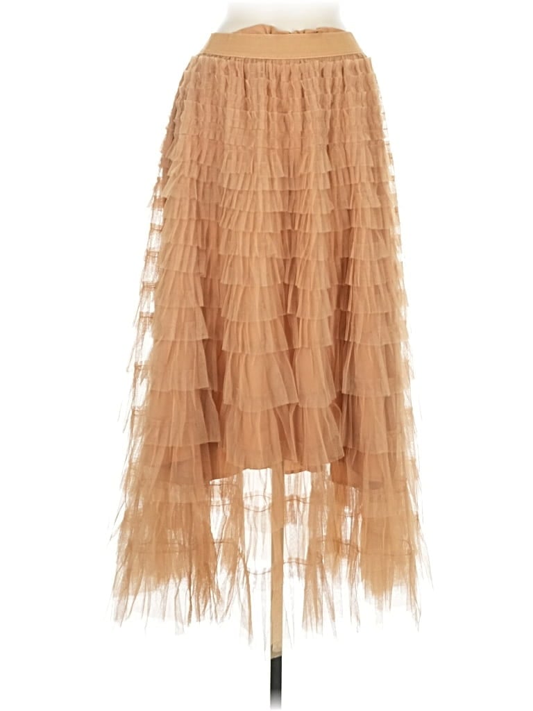 Pre-owned Unbranded Casual Skirt In Brown