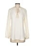 Chico's 100% Polyester Ivory Long Sleeve Blouse Size Sm (0) - photo 1