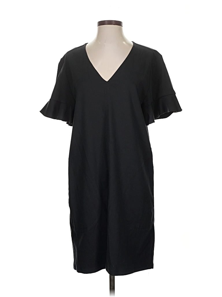 Pre-owned Lilla P Casual Dress In Black