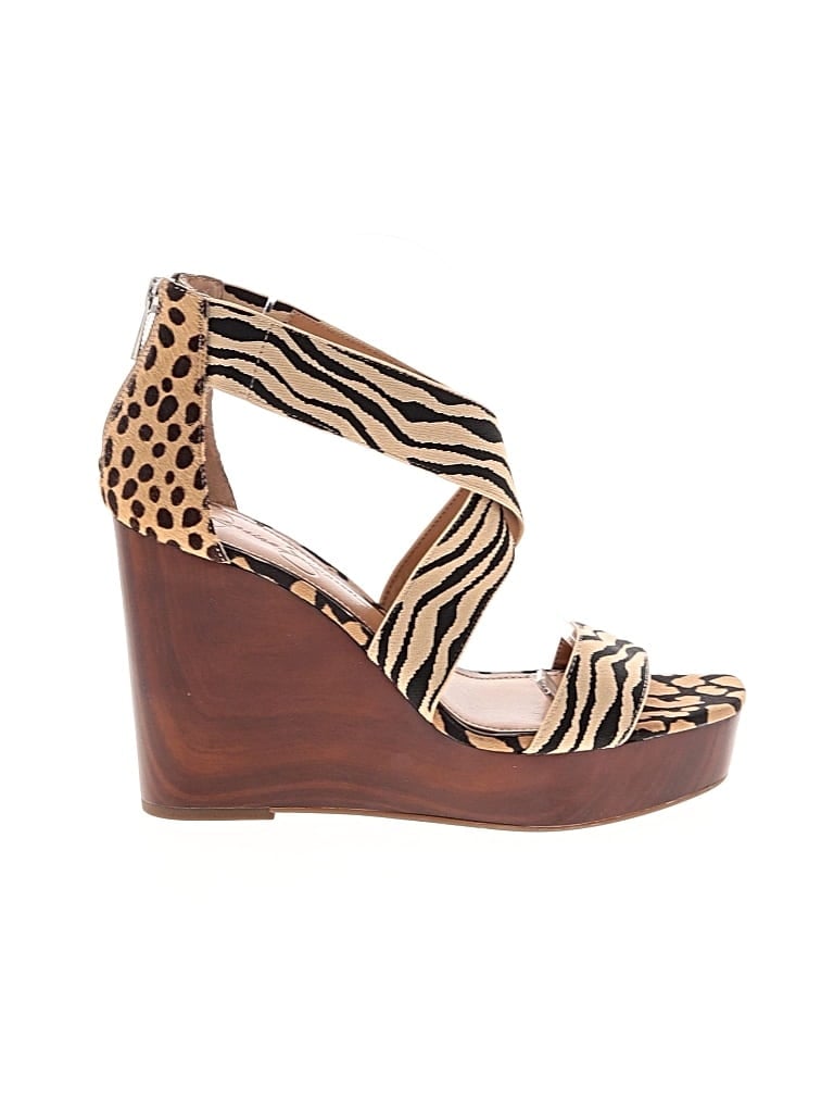 Pre-owned Jessica Simpson Wedges In Brown