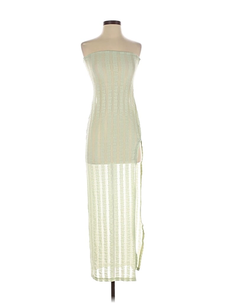 White Fox Cocktail Dress In Green