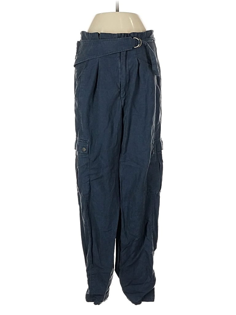 Pre-owned Zara Cargo Pants In Blue
