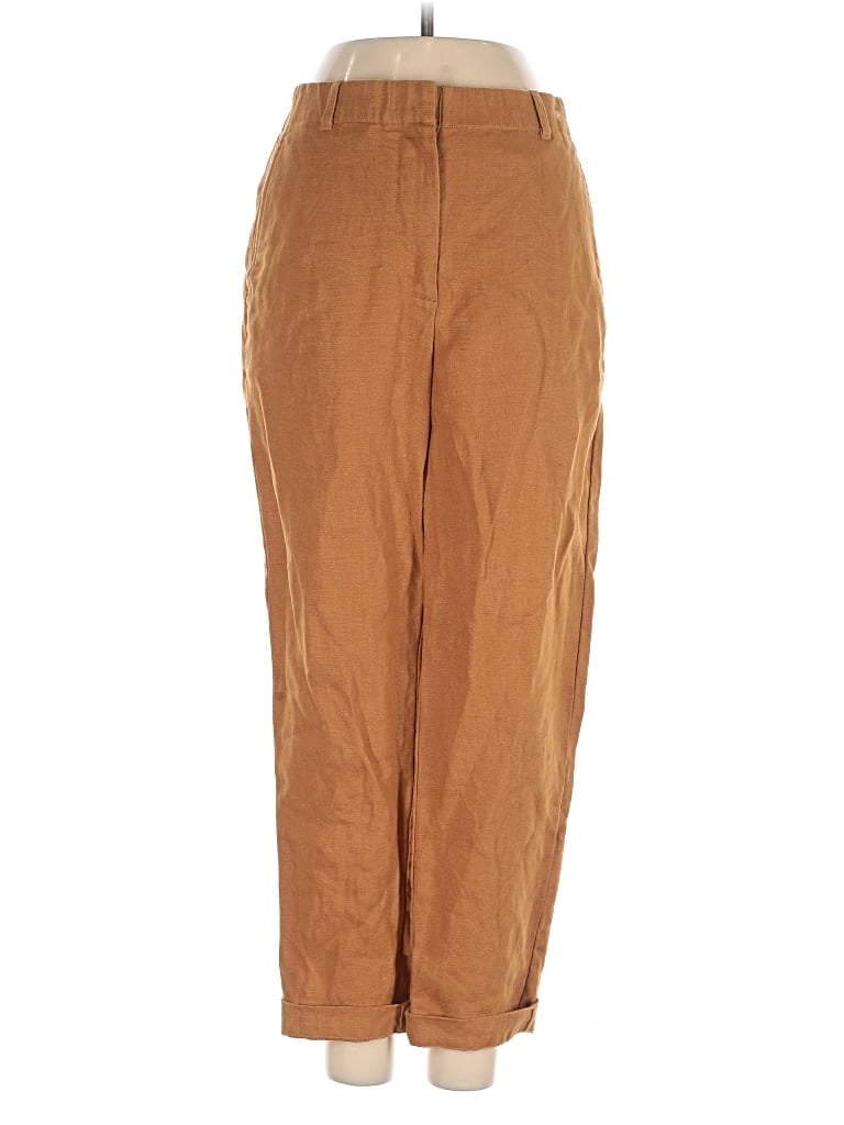 Pre-owned Comptoir Des Cotonniers Linen Pants In Brown