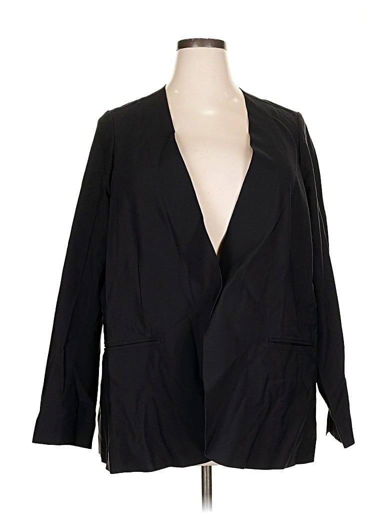 Pre-owned Athleta Blazer Jacket In Black