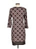 Max Studio Print Brown Casual Dress Size L - photo 2