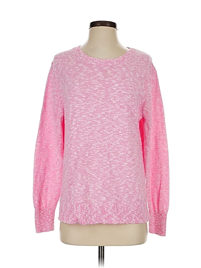 Pre-owned J.crew Factory Store Pullover Sweater In Pink