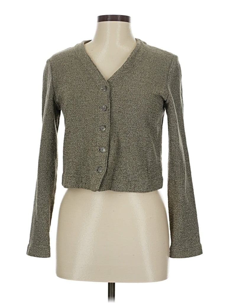 LINDA ALLARD ELLEN TRACY Pre-owned Cardigan Sweater In Gray