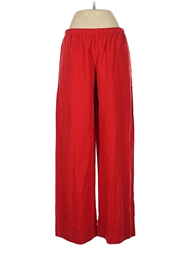 Pre-owned Gap Linen Pants In Red