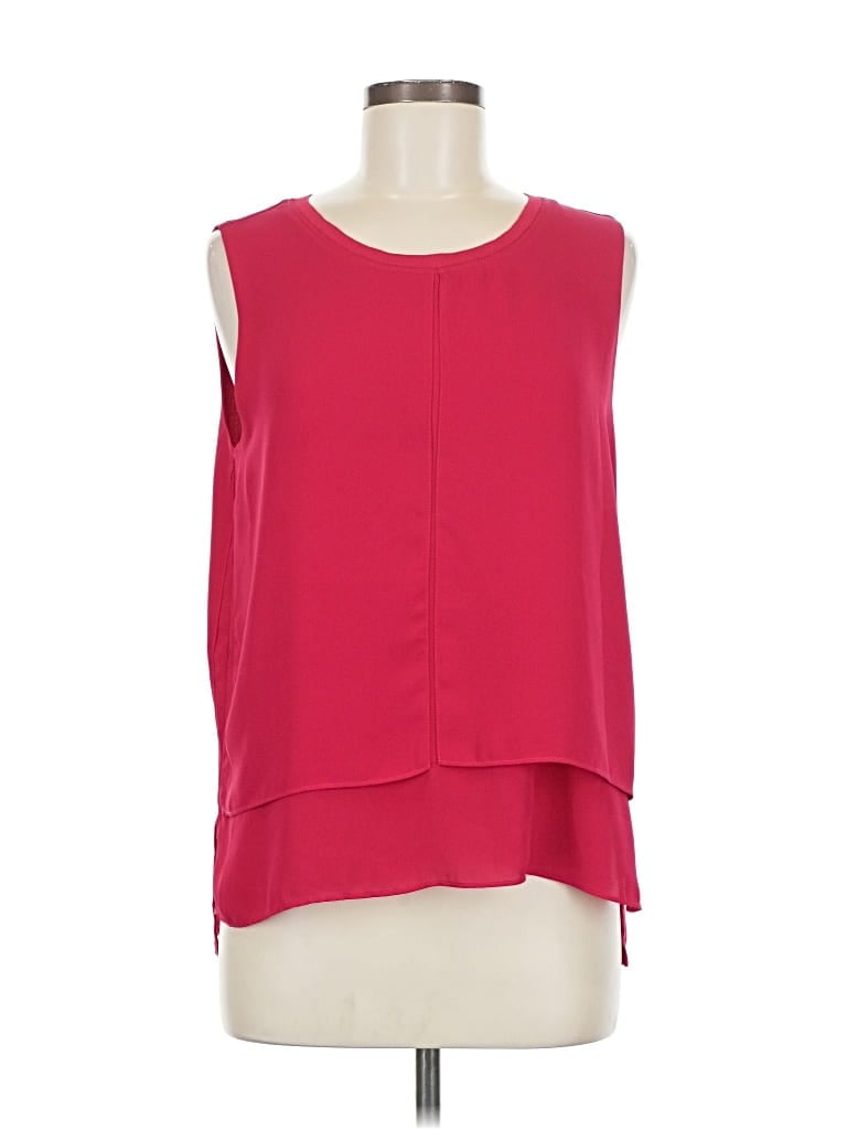 Pre-owned Rose + Olive Sleeveless Blouse In Red