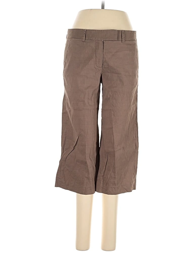 Pre-owned Elie Tahari Linen Pants In Brown