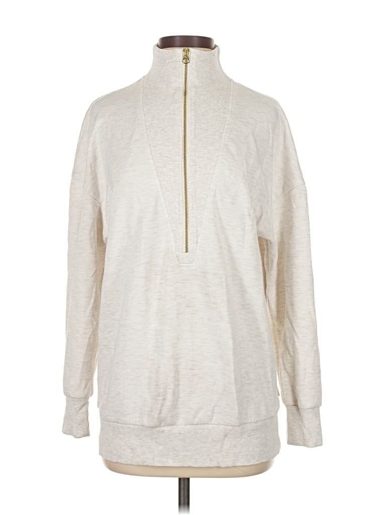 Pre-owned Varley Pullover Sweater In White