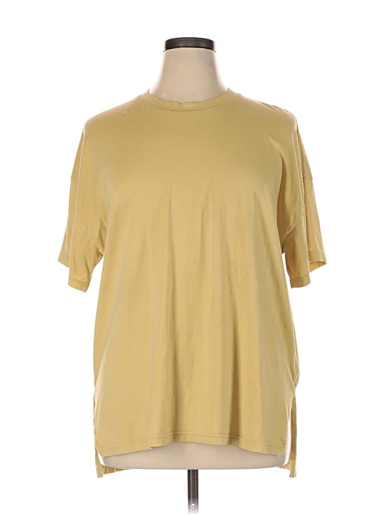 Pre-owned Mono B Short Sleeve T-shirt In Gold
