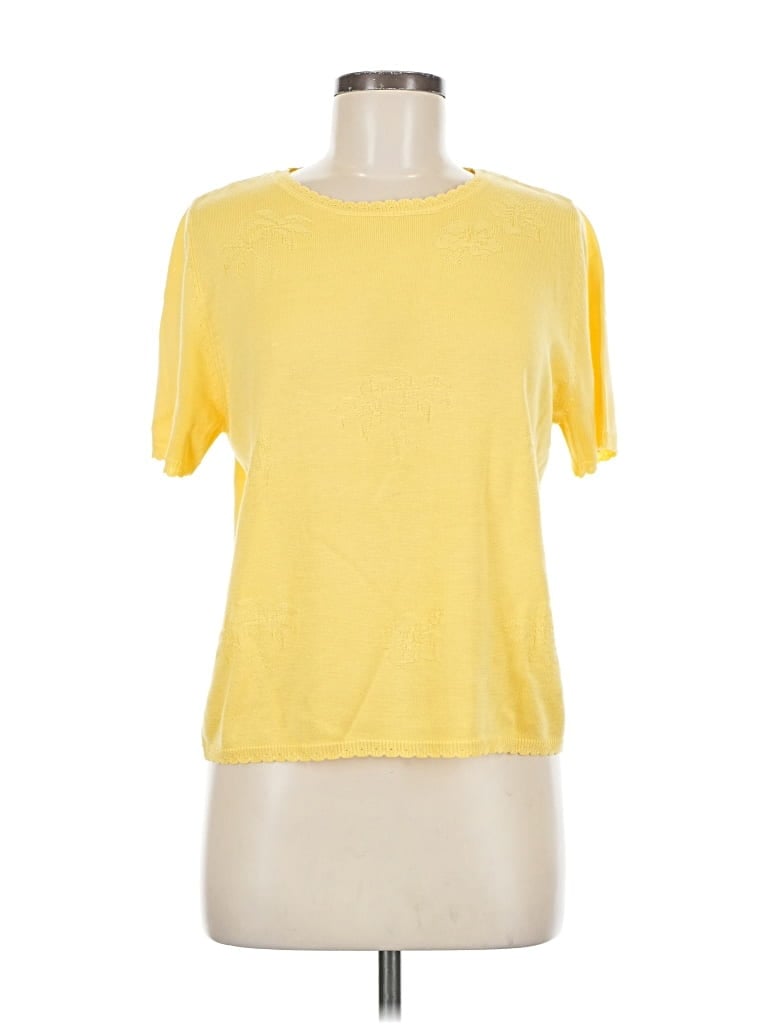 Pre-owned Draper's & Damon's Short Sleeve T-shirt In Yellow