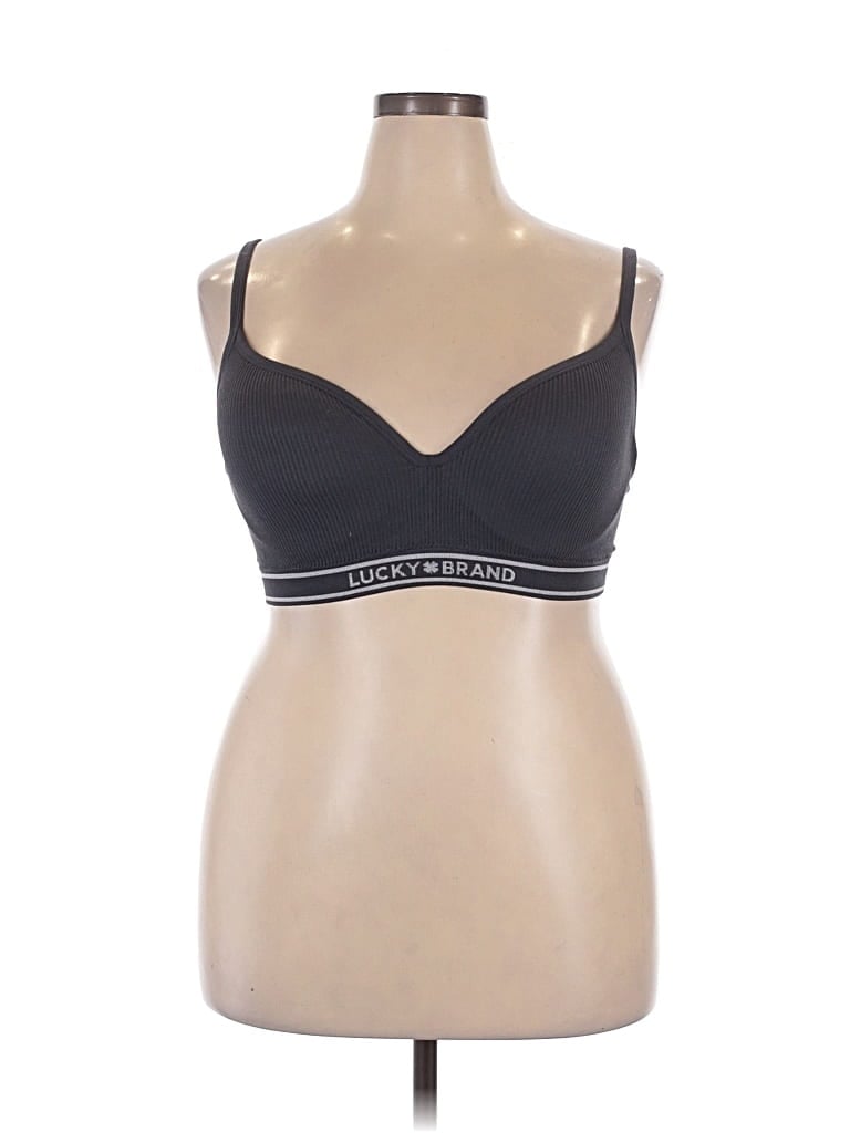 Pre-owned Lucky Brand Sports Bra In Black